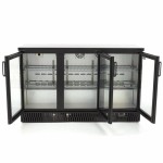 Βιτρίνα ψυχόμενη επιτραπέζια μαύρη με 3 αρθρωτές πόρτες MAX-09400910